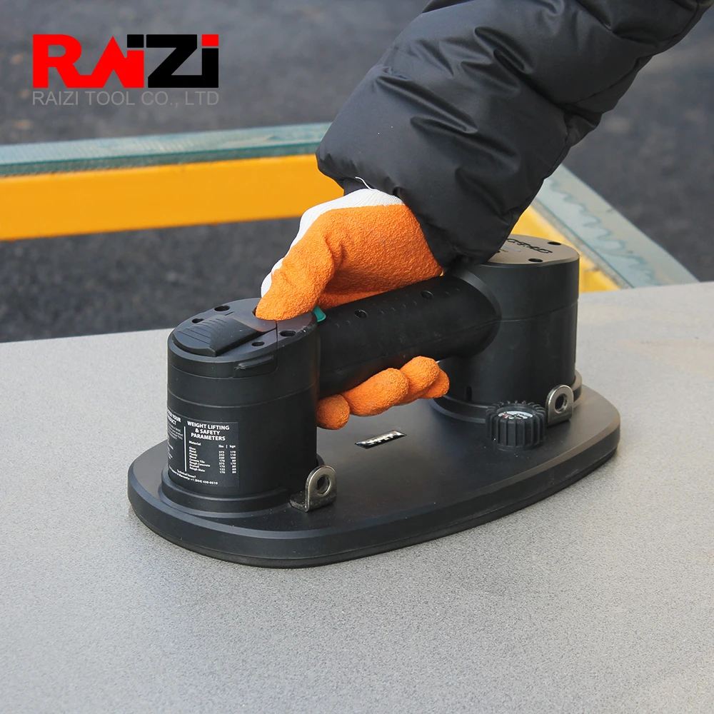 Imagem -03 - Raizi Gro Elétrica Ventosa a Vácuo Litro para Vidro de Granito Ferramenta de Levantamento Tile Grande Formato 170 kg Capacidade Nemo Grbao