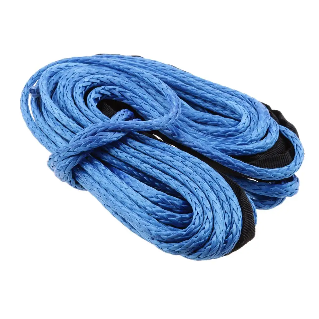 Câble de ligne de treuil synthétique bleu, câble de 1/5 lb pour RL UTV SUV, 4000 pi x 50 pi