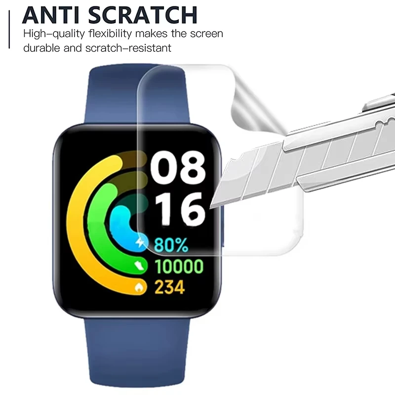 Hydrogel Film for Xiaomi Redmi Watch 2 Lite HD Clear Cover Soft Screen Protector for Redmi Watch 2/2 Lite Smartwatch Accessories