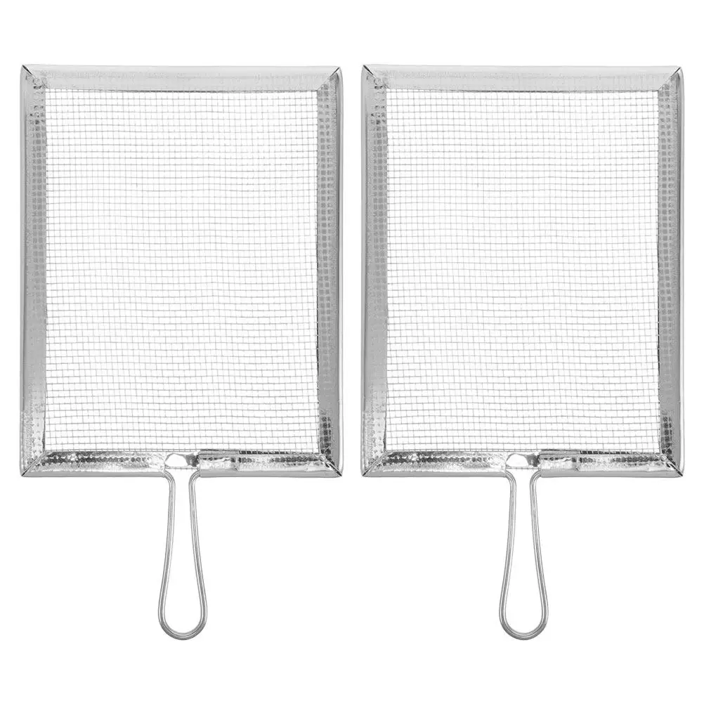 

2Pcs Sturdy Metal Clay Sieve Fine Mesh Pottery Glaze Mud Sifter Filter for Smooth Consistent Texture Ceramic Sculpting