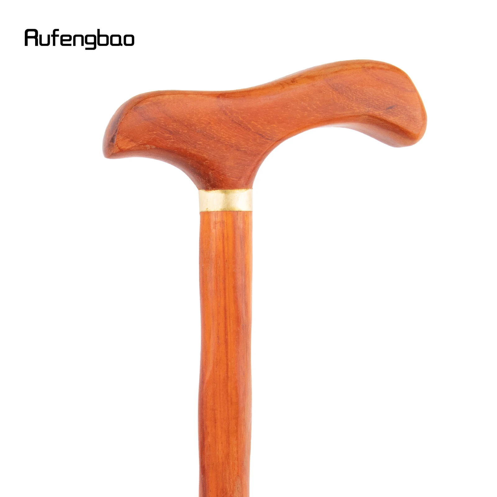 Orange Vogel Holz Single Joint Mode Gehstock dekorative Cosplay Cane Halloween Mace Krücke Zauberstab Crosier 90cm