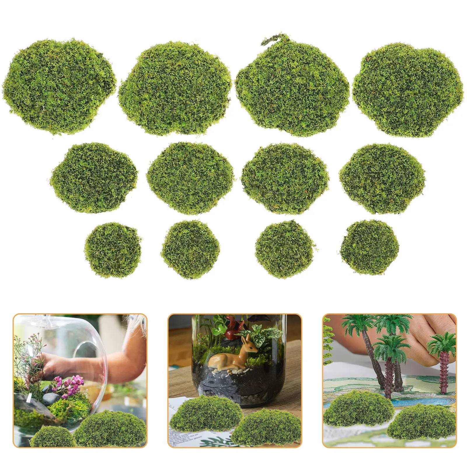 12pcs Artificial Moss RocksFak - Terrarium Moss Art review and price