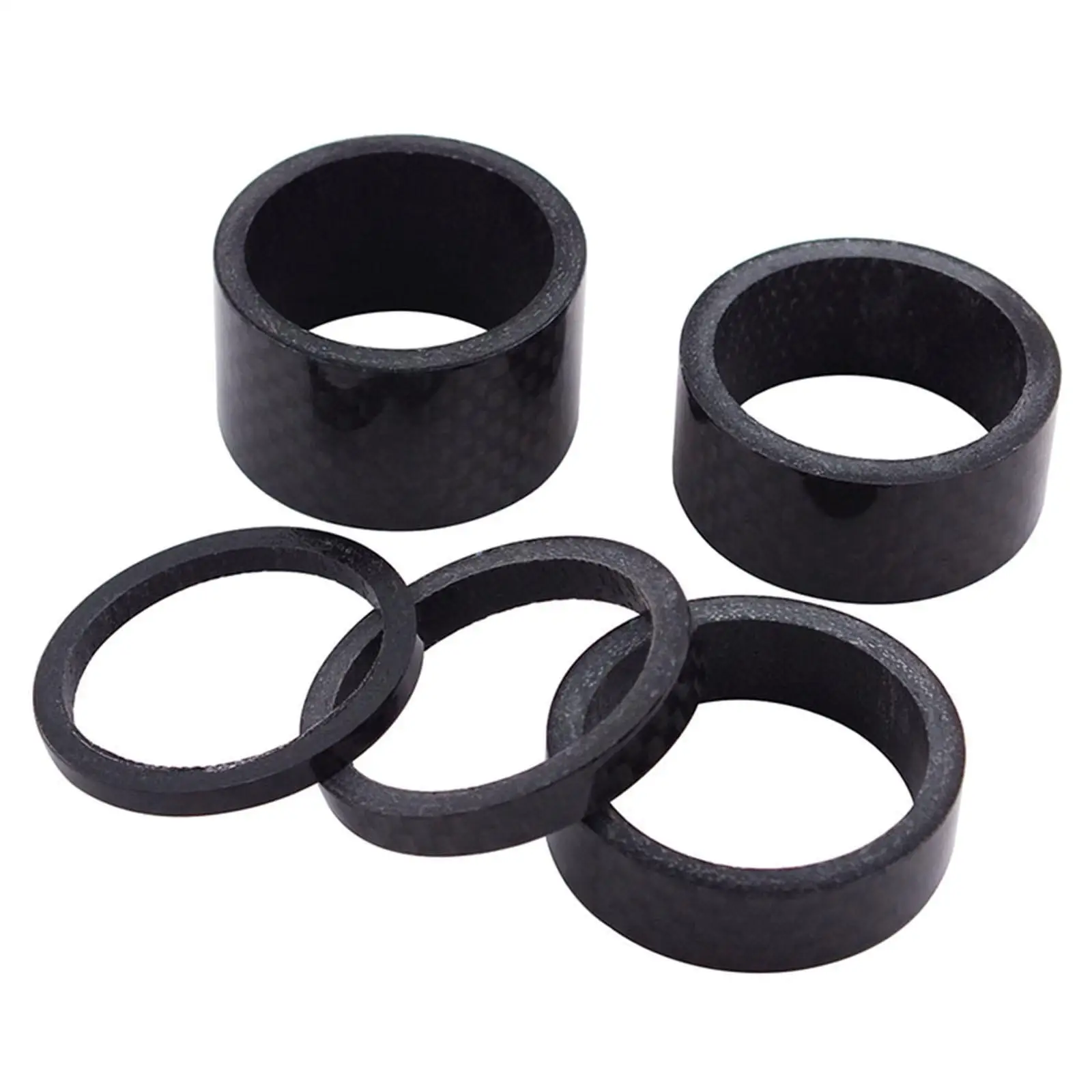 5x الطريق دراجة سماعة فاصل الدراجات سماعة الجذعية فاصل سماعة خواتم ألياف الكربون #3