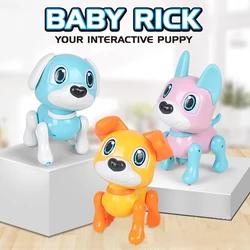 Brinquedo Robô Inteligente para Crianças, Animal de Estimação, Cão, Modelo Animal, Ação Filhote, Som Elétrico, Indução Inteligente, Brinquedo Infantil Giratório