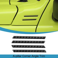Car A-pillar Corner Decoration Cover Engine Angle Stickers Trim for Suzuki Jimny JB64 JB74 2019-2025 2026 Exterior Accessories