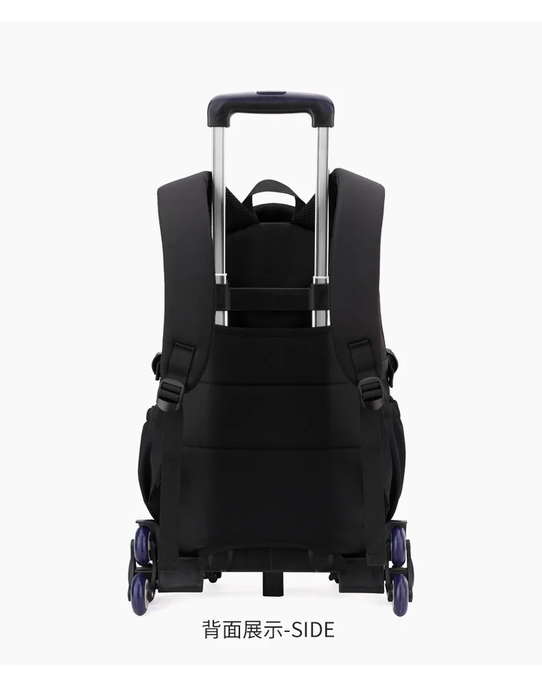 2026 Children Wheeled Backpack Students Schoolbag Rolling Backpacks Bag Kids School Trolley Bookbag Girls School Bag with Wheels