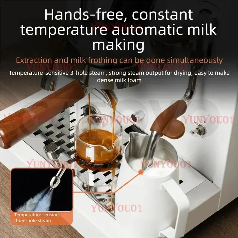 CAFOVO K7Pro E61 Dual Boiler Commercial Espresso Machine with Flow Control PID Espresso Maker OPV Adjustable Extraction Pressure