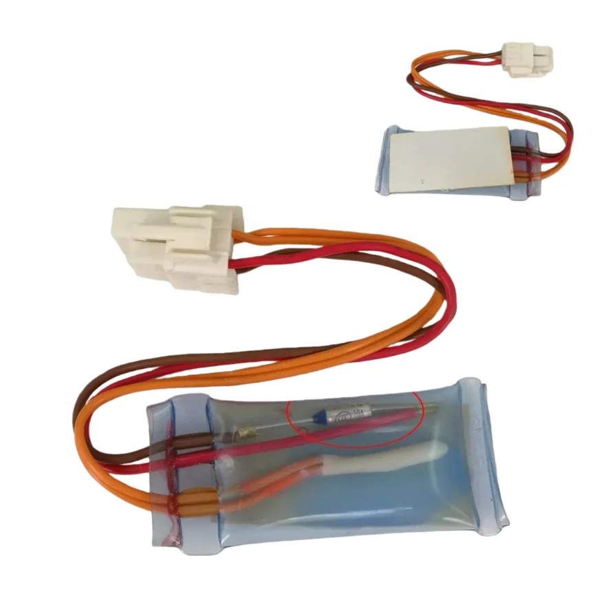 

2 шт. для термостата холодильника, провод для контроля температуры, провод с предохранителем 10А 72 ° Аксессуары для контроля температуры холодильника