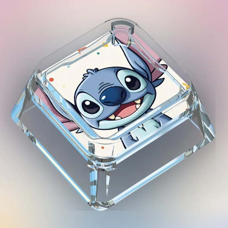 New Anime Cartoon Single Stitch Series Keycap Cartoon Cute Cross Axis Game Mechanical Keyboard Translucent ESC Keycap Toy Gift