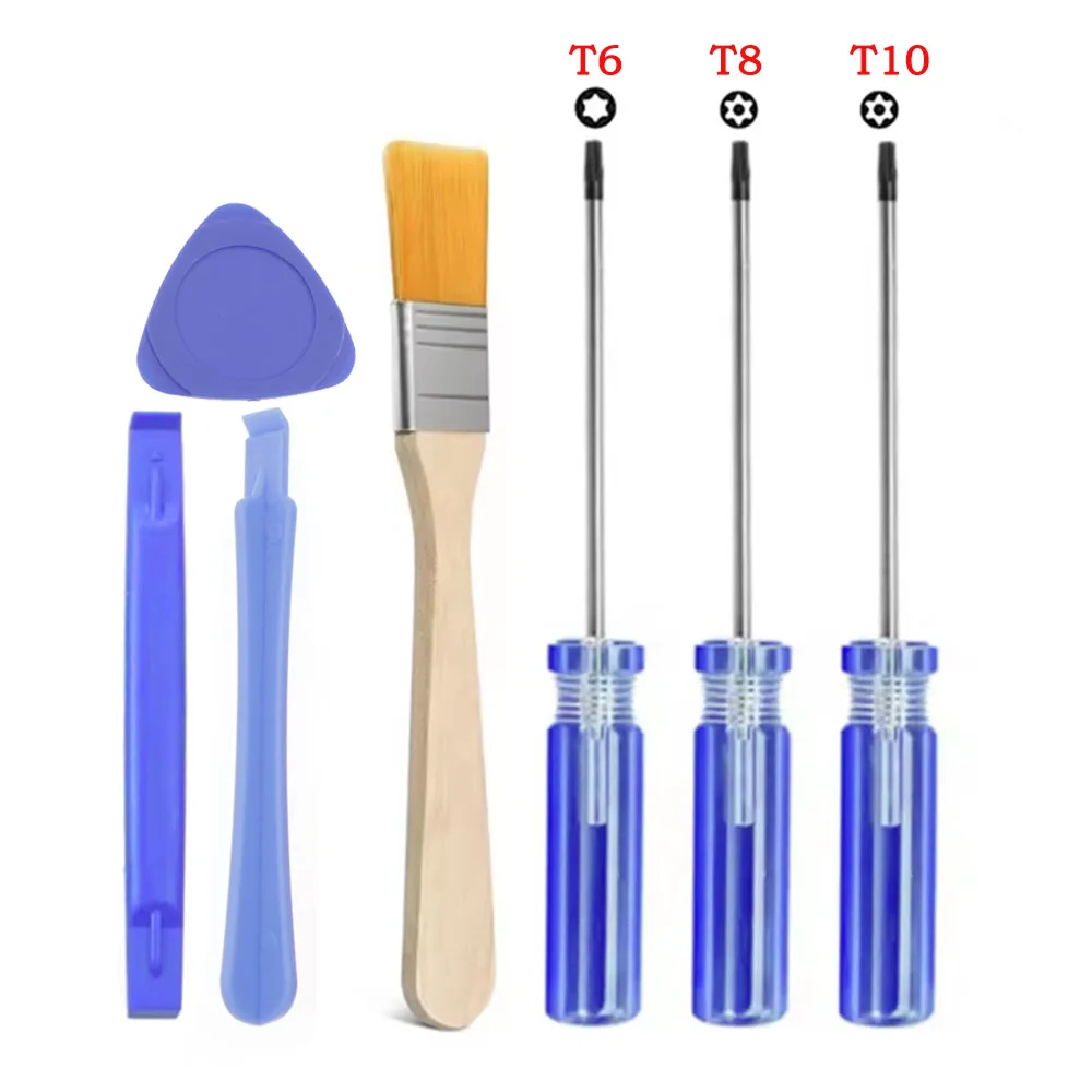 1Set Torx T6 T8 T10 Precision Magnetic Screwdriver Repair Tool for Xbox 360/One/Series PS3 PS4 PS5 Controller Disassembly Tool