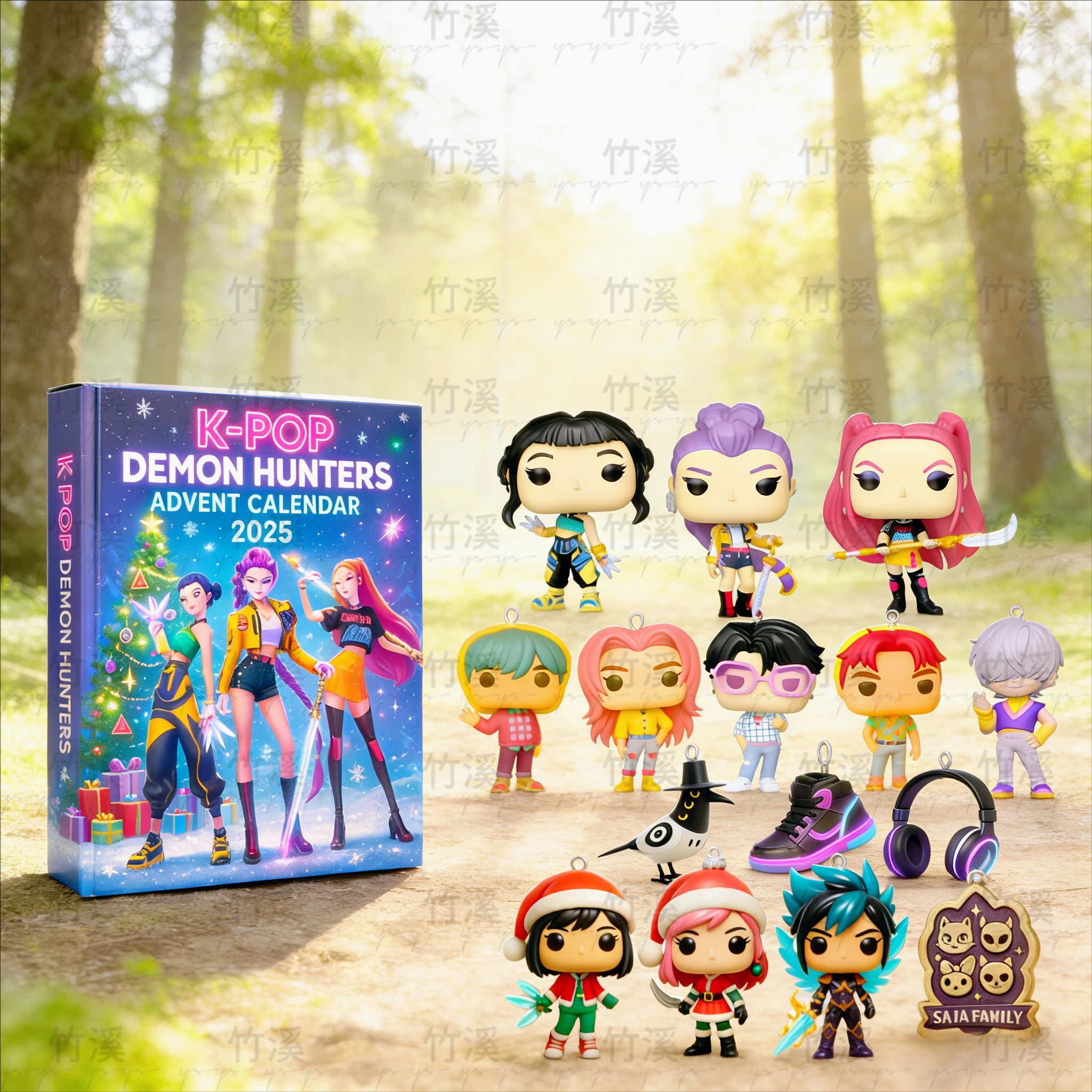 Mystery Blind Box - Christmas Advent Calendar with Collectible Characters. Exclusive Surprise Toys