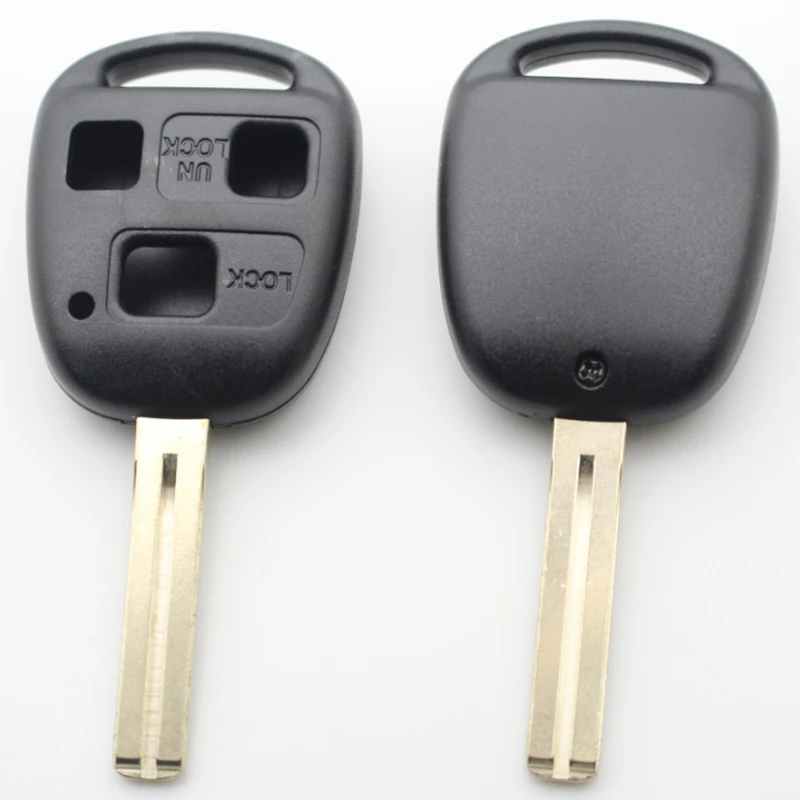 XIEAILI OEM 10 Pz 3 Bottoni Sostituzione Chiave Caso Transponder Chiave Borsette Per Lexus ES300 LX470 SC300 SC400 IS200 GS300 LS400 RX330