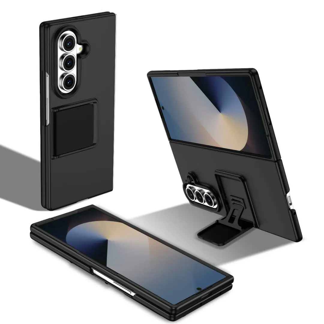 

Чехол для Galaxy Z Fold7 со встроенным кронштейном-подставкой, защита камеры, защита от царапин, черный, синий, зеленый, для Z Fold 4/5/6