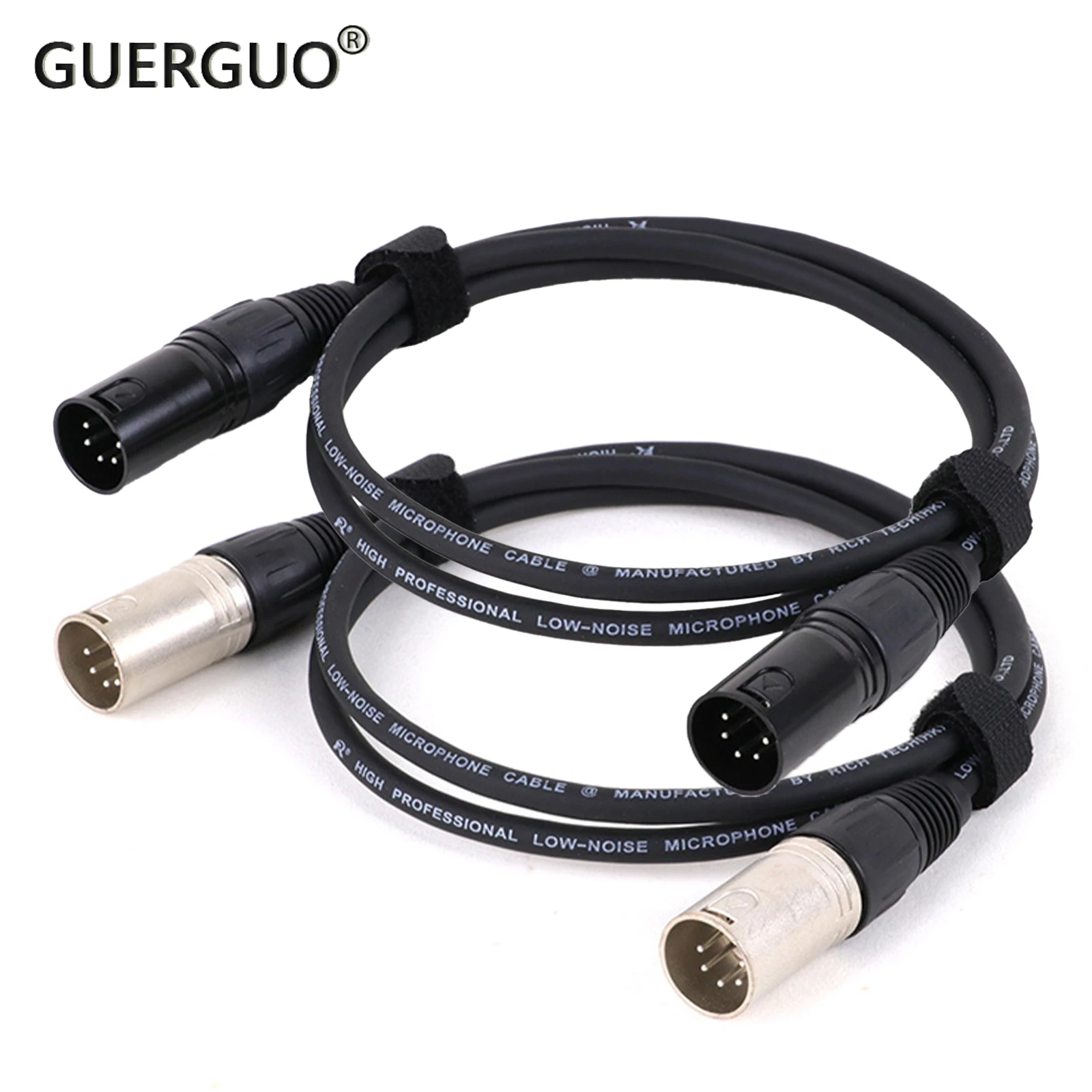 

XLR Cable XLR 5Pin Male to 5PIN Male Audio Amplifier Mixing Console Audio Cable Cords 0.3M-15M