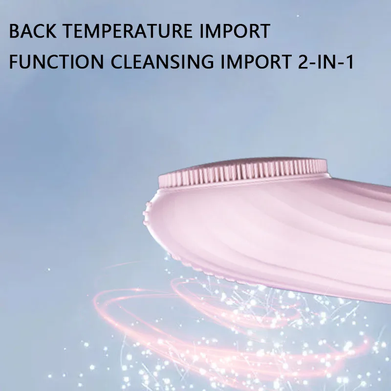 แปรงล้างหน้าซิลิโคนกันน้ำ อัลตราโซนิก กันน้ำ นวดหน้า เครื่องทำความสะอาดผิวหน้าไฟฟ้า