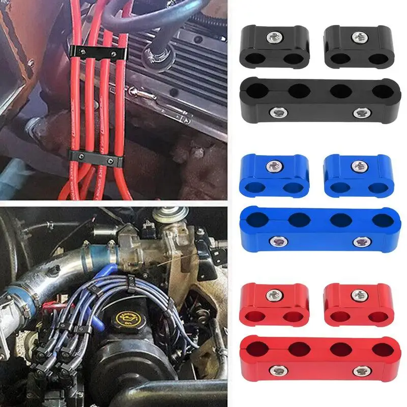 

Wire Separator Clamp 3PCS Fuel Li-ne Hose Clips Aluminum Alloy Li-ne Clamp Diesel & Petrol Pipe Small Clamp Fittings Fixing Tool