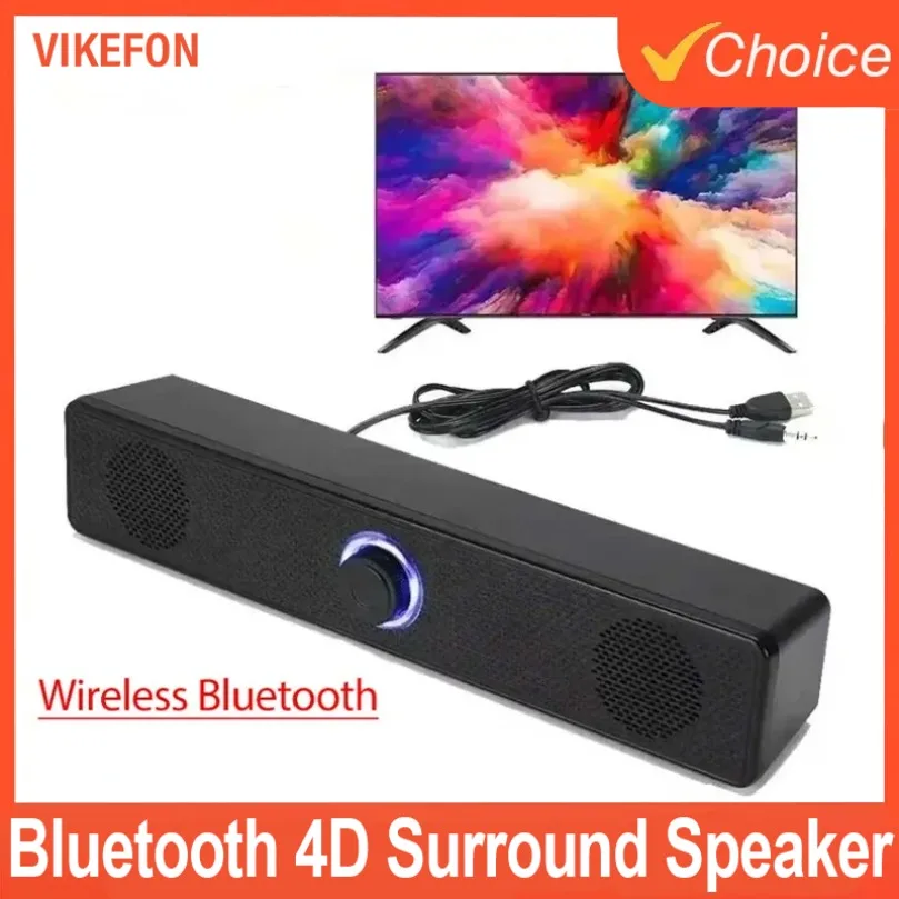 K2852 Series Home Theater Sound Svstem BT 3D Surround Long Soundbar PC Speaker For TV Soundbar Box Subwoofer Stereo Music Box