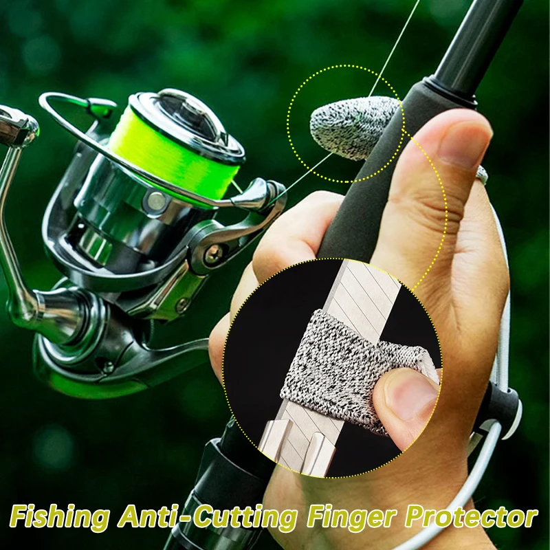 Fishing Gloves 1 Fingers Protector Breathable Anti-Cut Fishing Gloves Wear Resistant Outdoor Fishing Tackle Accessories Supplies