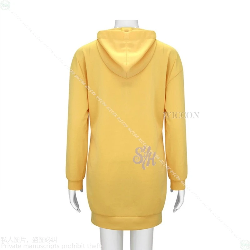 Anime Movie Kpop Demon Huntrix Zoey Cosplay Costume Kawaii Jirai Kei Girls Yellow Long Sweatshirt Furry Pattern Halloween Party