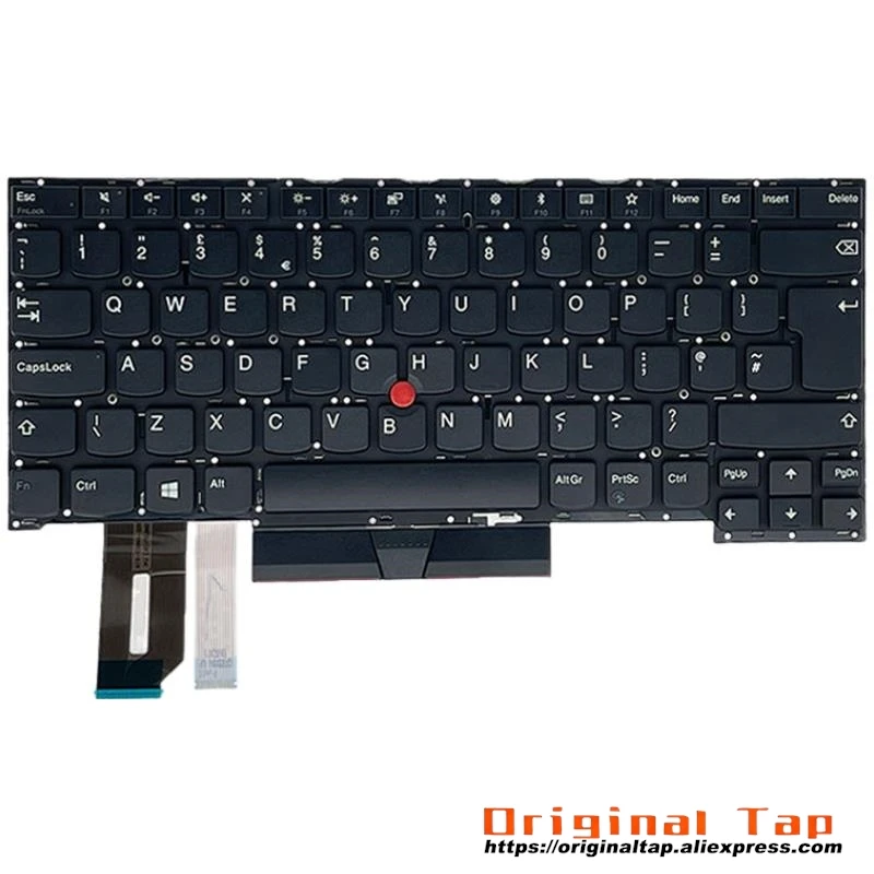 UK English Keyboard for Lenovo Thinkpad T490s T495s SN20R66030 SN20R66102