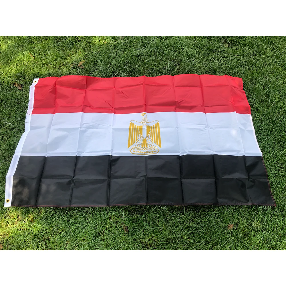 Egypt Flag 90x150cm High Quality Double Sided Printed Polyester EG EGY Egypt  Flag for home decoration