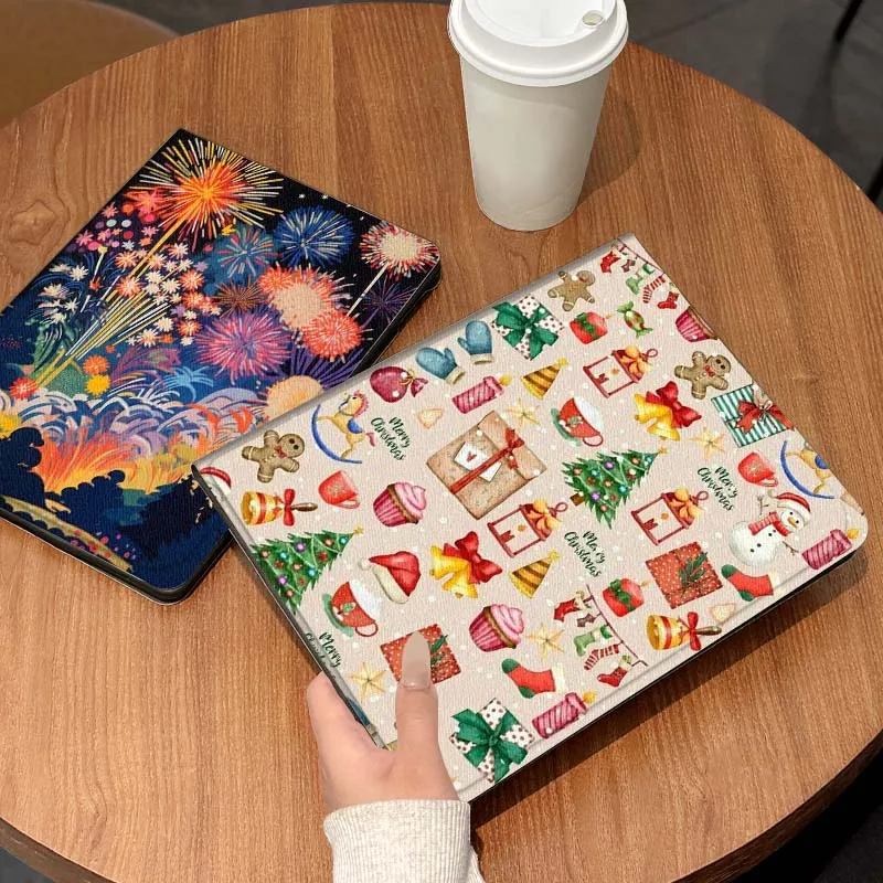 

Cartoon Xmas Gift Pattern Tablet Case For Lenovo Xiaoxin Legion Pad Tab Pro GT Y700 Gen4 2 11 P11 M10 K10 3rd Plus Gen Gift