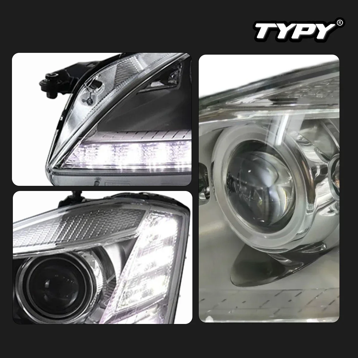 

TYPY новая светодиодная фара, обновленная, модифицированная для Benz S-Class W221, фара 2006-2009, фара с динамическим сигналом, автоаксессуары