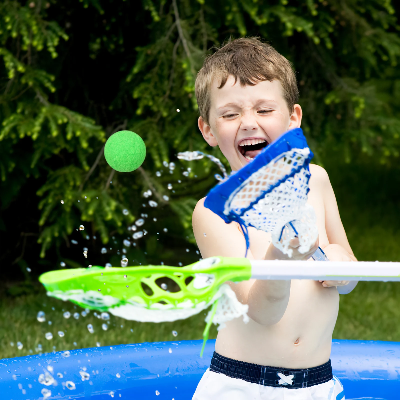 

50 Pcs Cotton Ball Soft Lightweight Sponge Balls Water Skipping for Pool Interactive Toys Swimming Bouncing