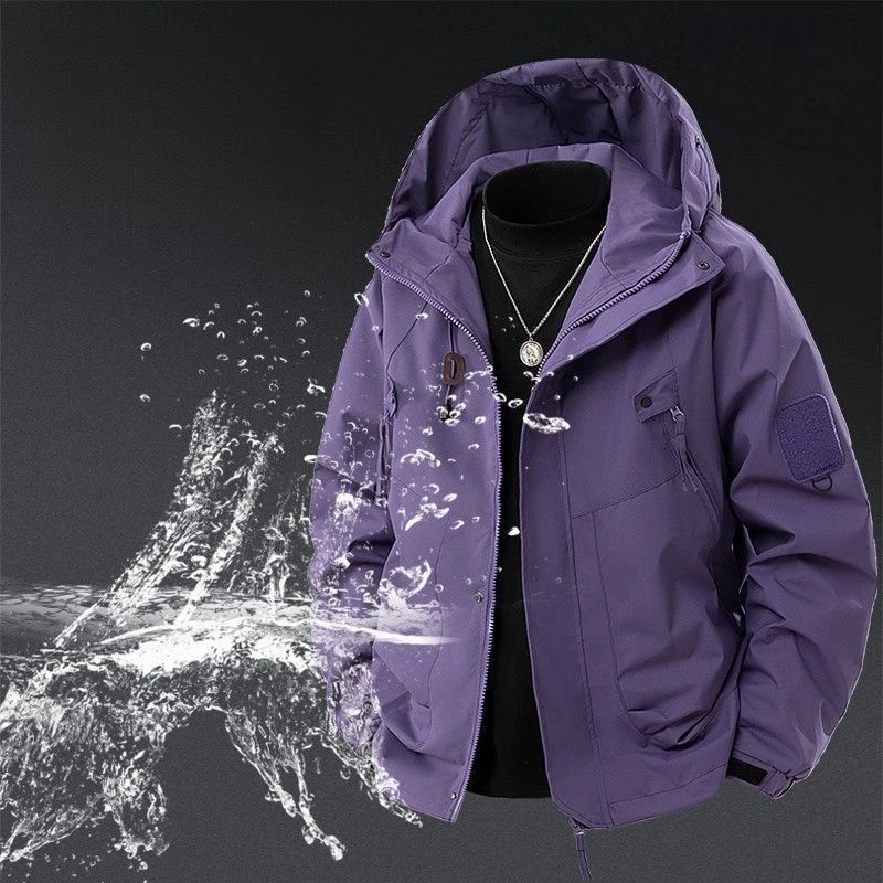 2026 new trendy spring autumn single layer outdoor hiking jackets casual versatile loose fit windproof waterproof mountaineering