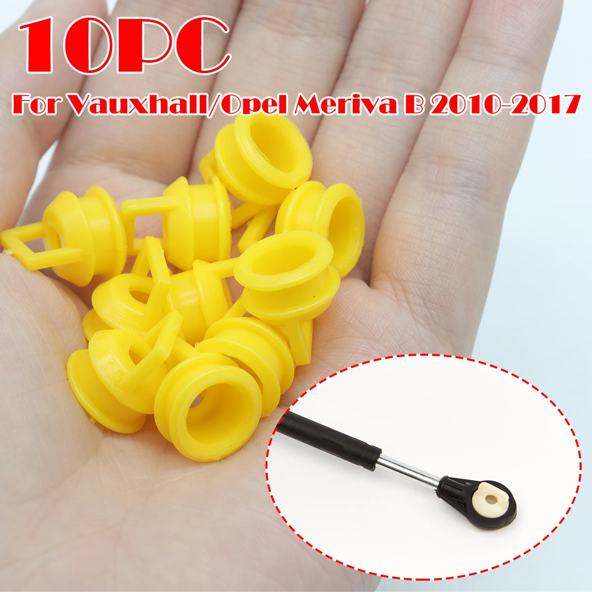 

10X AT Shift Cable Bushing Linkage End Rubber Sleeve Bands Grommet Clips For Vauxhall Opel Meriva B 2010-2017 Astra J 2010-2015