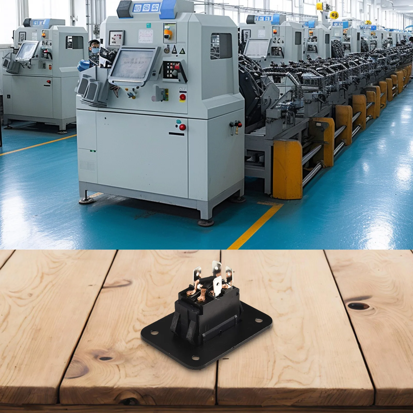 

Evoc Livolo Size 38mmx21mmx47mm Dual Reset Switch Electrical Life 10000 Times 15A 250VAC Rated Power 4-pin Switch