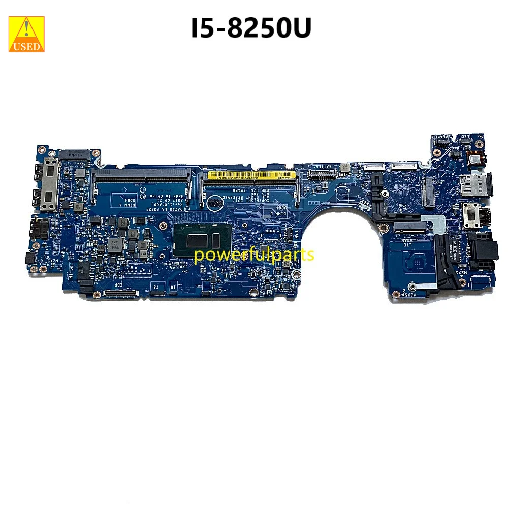 Imagem -02 - Placa-mãe para Dell Latitude Dell Latitude 7490 Daz40 La-f322p I38130u I59250u I7-8650u 0pxmyg 0t0vj3 0mp4dv 0ykf3v 0ym3x5 Trabalhando Bem