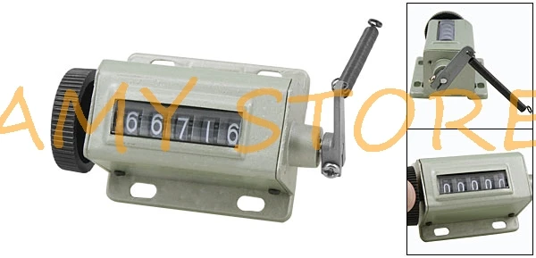High Quality 67 Type 0~99999 5 Digit Number Hand Tally Mechanical Counter Clicker Arithmometer for promotional 8x4.5x3.2cm