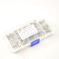 100pcs 5x20mm Quick Blow Glass Tube Fuse Assorted Kit Amp 0.2A 0.5A 1A 2A 3A 5A 8A 10A 15A 20A 250V with Storage Box