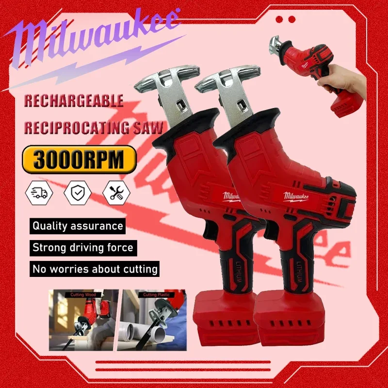 

Milwaukee Wood Metal Pipe Cutting Saw Cordless Electric Reciprocating Saw Electric Cutting Saw Tool For Milwaukee 18V Battery
