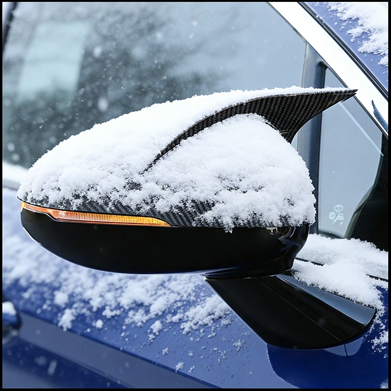 

Car Styling FOR KIA Optima 2020-2023 REARVIEW MIRROR COVER CAPS STICKER TRIM With Horn Decorative Frame Auto Parts Accessories