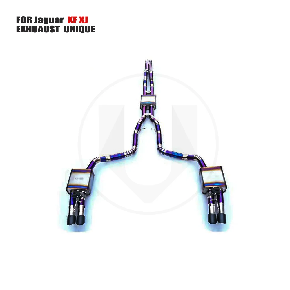 UNIQUE Titanium Alloy Exhaust Manifold Downpipe Is Suitable For Jaguar XF XJ Auto Modification Electronic Valve