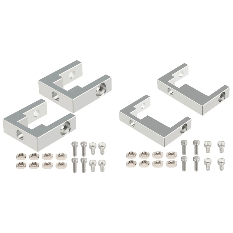 ABRU-Aluminum Profile Fixing Seat MGN12 Linear Guide Fixing Block With Screws Compatible With Ender 3