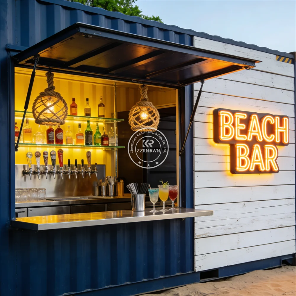 New Modular Coffee Shop Prefabricated Restaurant Container Bar Restaurant Outdoor Mobile Container Kiosk