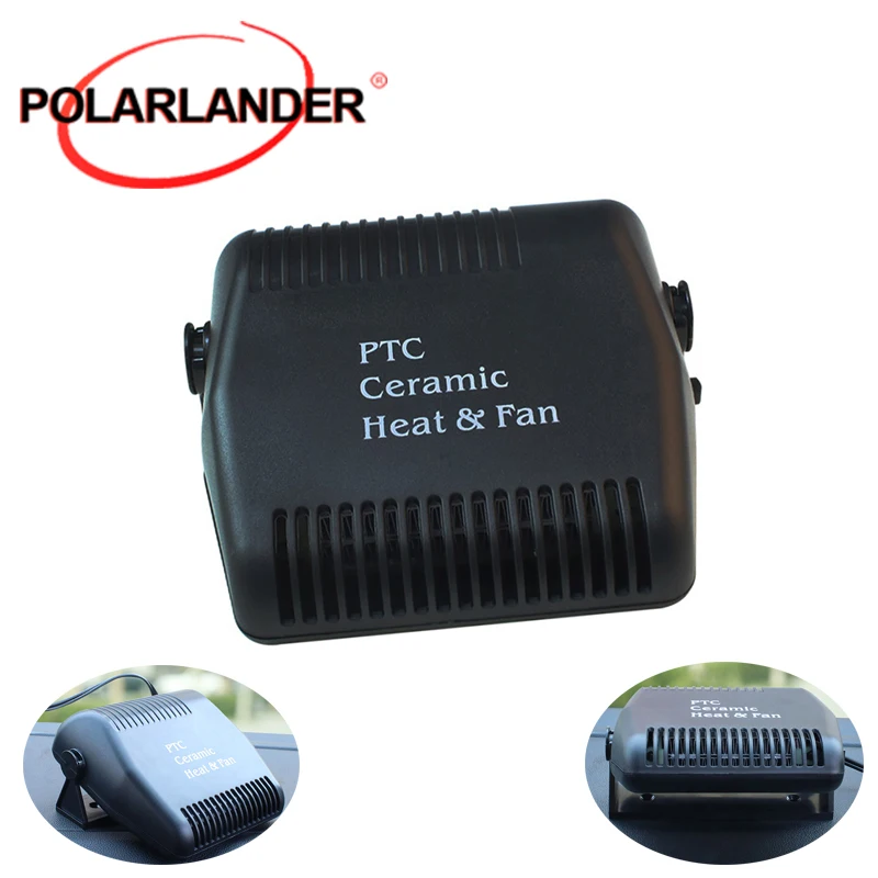 

12V 150W Home Office Adjustable Windshield Auto Heating Fan Black Air Cooler Portable Car Heater Defrosting Defogger