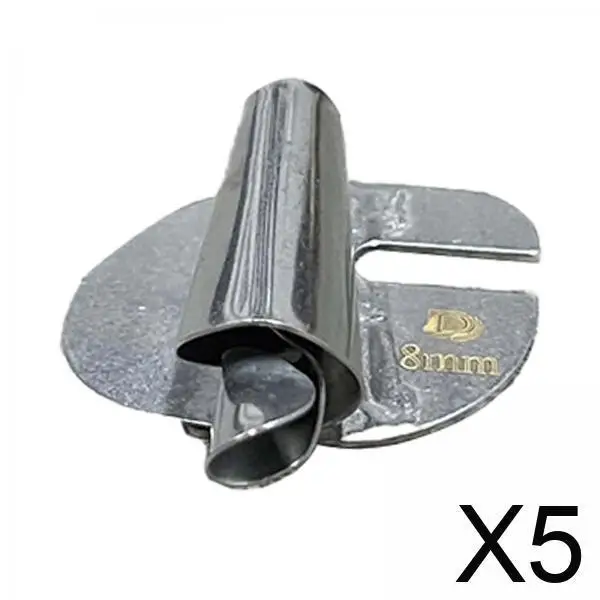 

5x Sewing Rolled Hemmer Foot Accessories Stainless Steel Arts Beginners DIY Portable Rolled Hemmer Foot for Home Sewing Machine