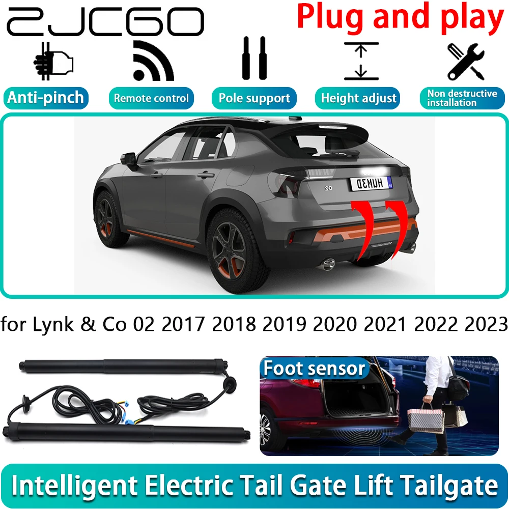 ZJCGO for Lynk & Co 02 2017 2018 2019 2020 2021 2022 2023 Car Electric Powered Tailgate Power Liftgate Automatic Tailgate System