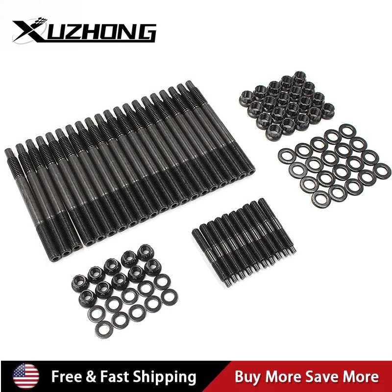 

Комплект болтов шпилек головки для Chevy GM 4.8L 5.3L 5.7L 2004-2020 гг. 6,0L 6,2L 7,0L