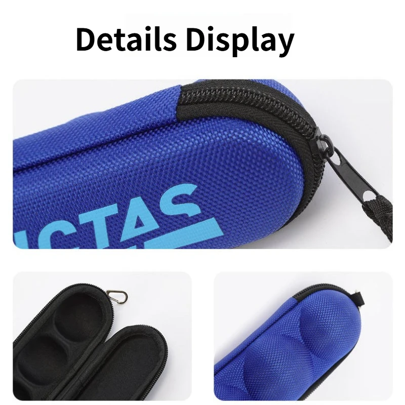 VICTAS Original Table Tennis Ball Case Capacity 3 PingPong Ball Storage Box Hard Anti-pressure for Easy Carry and Daily Training