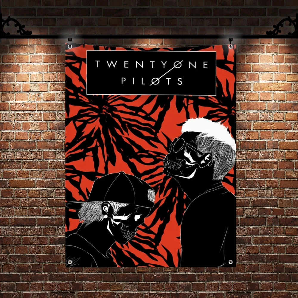 Flags for Rooms Banner Garage Decoration Garage Flag Decoration Garage T-twenty One P-pilots Room Decor Y2k Outdoor Decorations