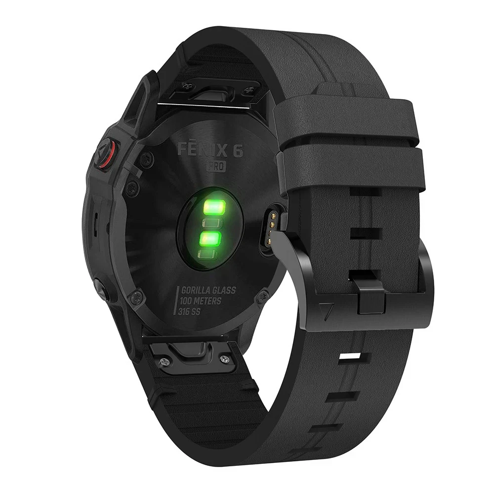 الجلود QuickFit 22 26 مللي متر حزام ل Garmin Fenix 8 E 7 6 5 3HR 47 مللي متر حزام (استيك) ساعة Fenix 8X 7X 6X 5X 51 مللي متر Epix Pro معصمه سوار
