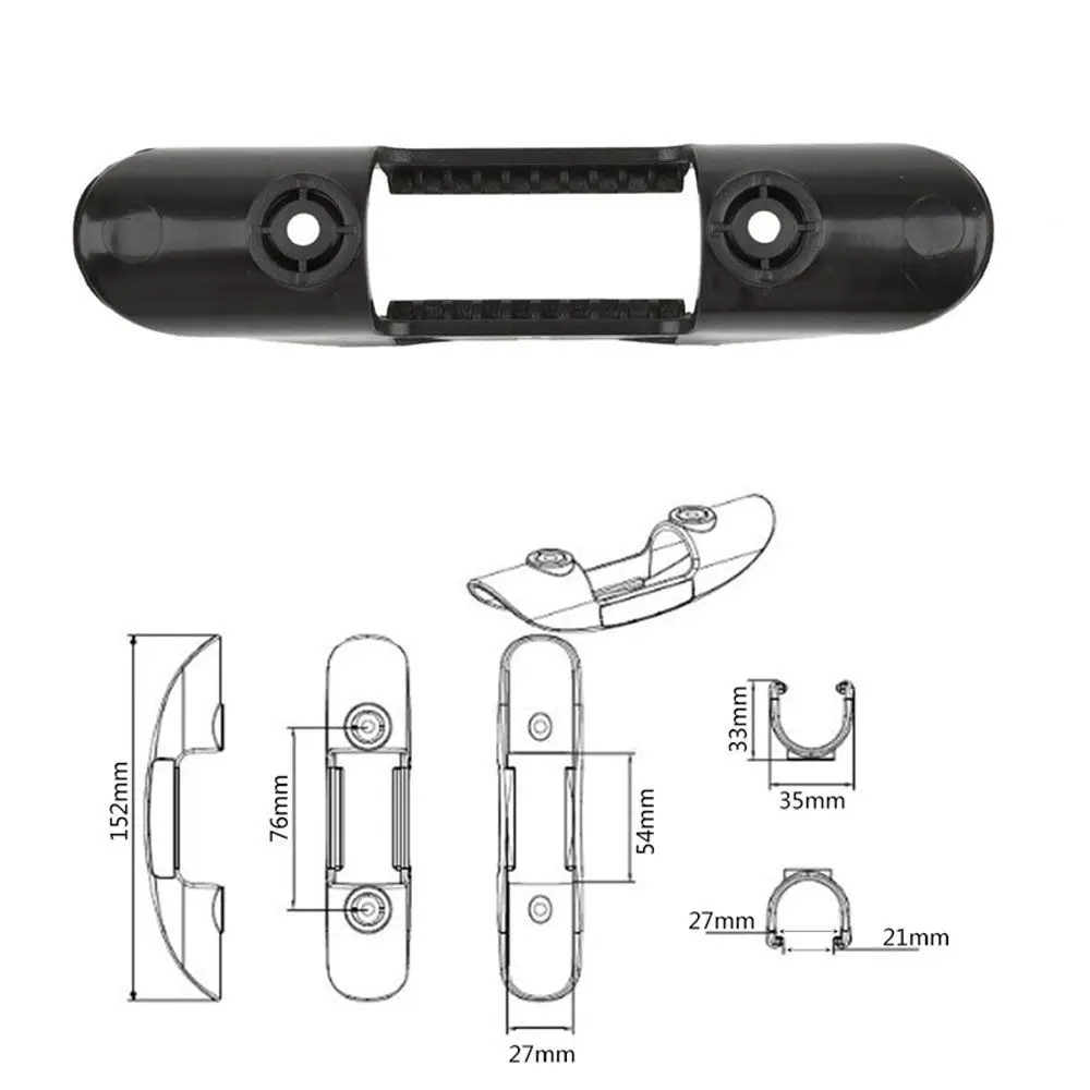 1 Kit con viti supporto per ponte per barca accessori per la pesca in canoa Paddle Keeper Kayak Paddle Clip Paddle Oars Keeper