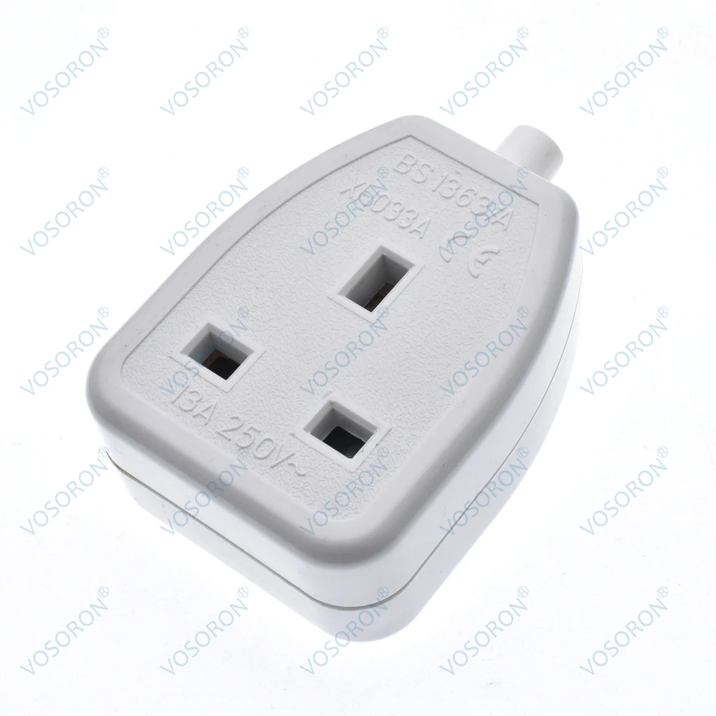 UK British Standard Power Adaptor Detachable Female Socket 13A 250V,DIY Detachable UK Female socket power adapter