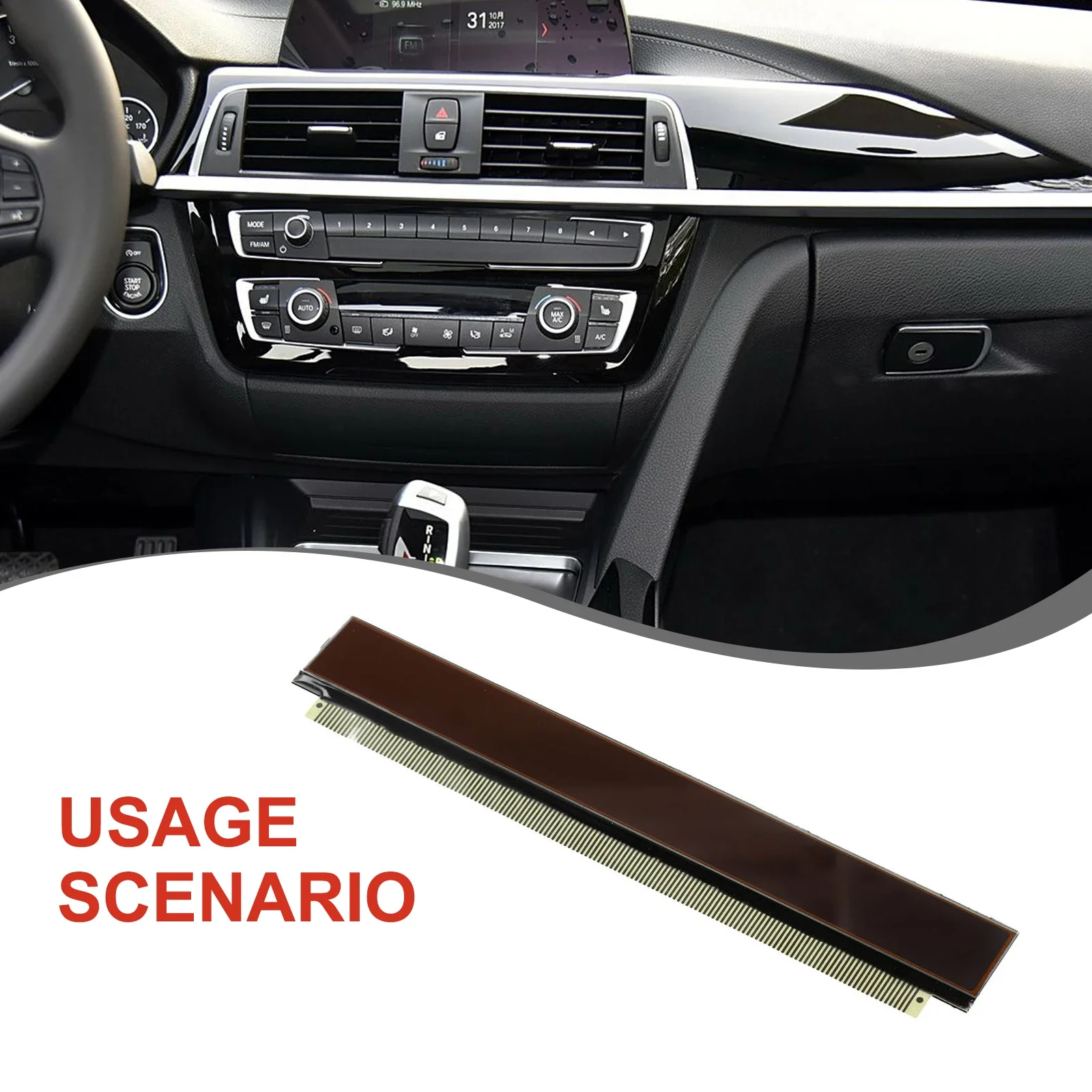 Para BMW E36 318i 325i 328i 325i 323i 1992-1999 18 botones MID-OBC PIXEL REPARACIÓN PANTALLA LCD + CABLE DE CINTA