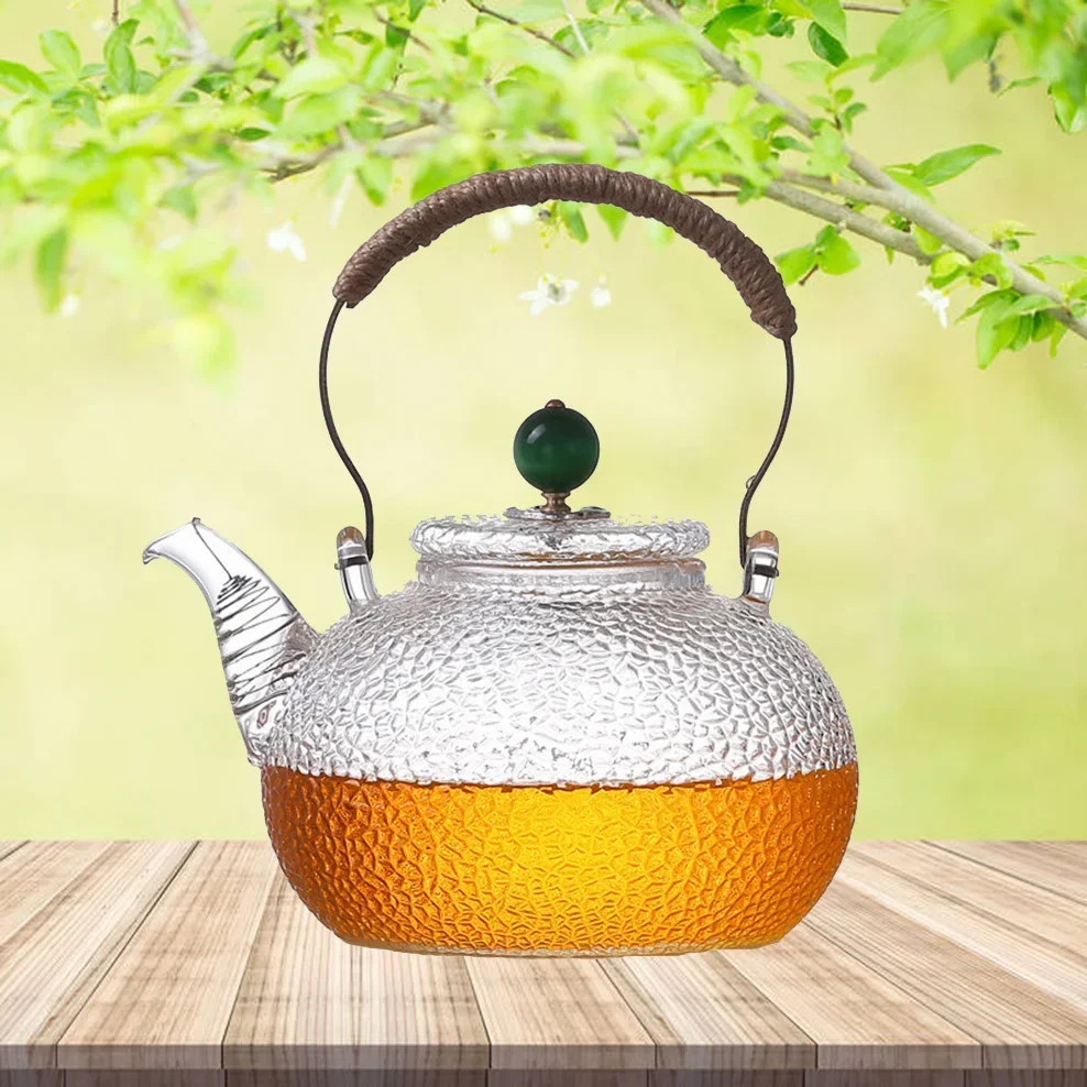 

700ML Glass Teapot High Temperature Resistance Boiling Water Kettle Household Tea Infuser For Electric Ceramic Stove Tea Set